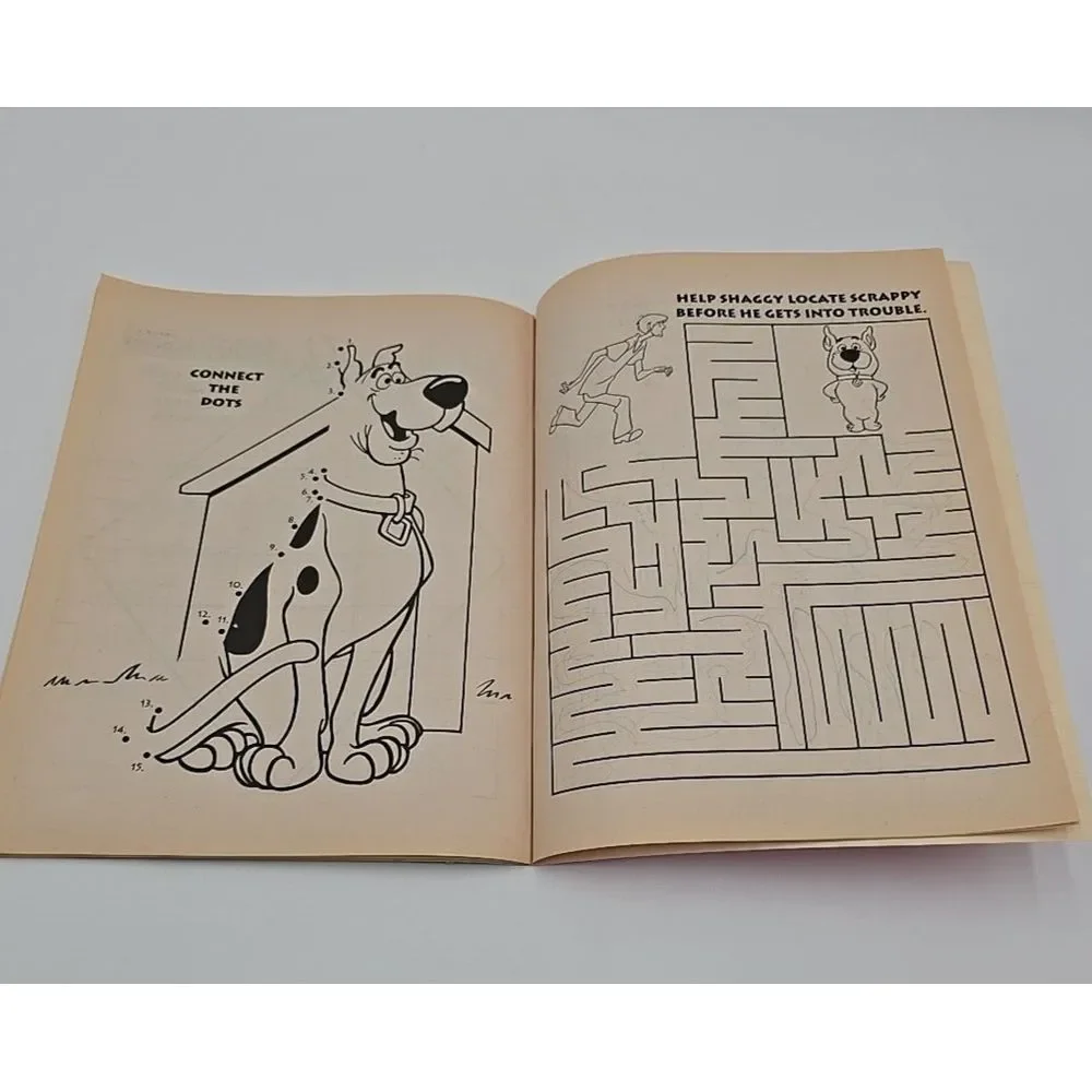 Scooby Doo Coloring Book‎ Vintage 1998 Activity Book Cartoon Network Read